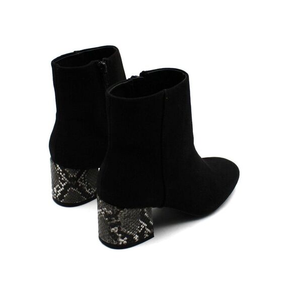 Sugar Womens Microsuede Snake Print Ankle Boots - Picture 5 of 7